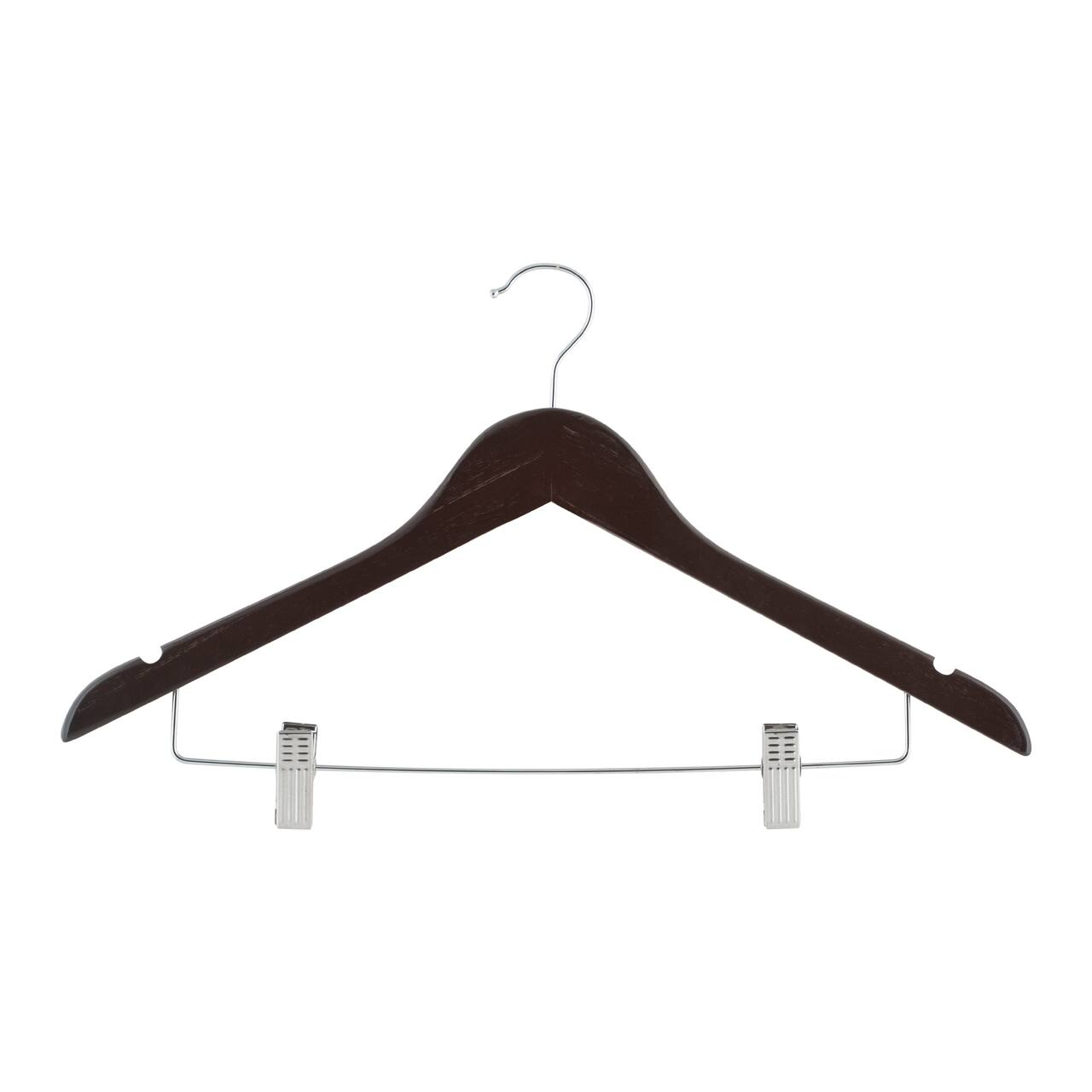 Simplify Mahogany Suit Hangers, 2ct.